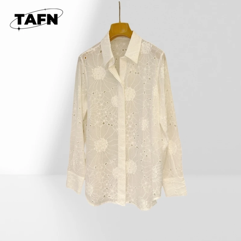 

Рубашка высокого класса, модная, удобная, красивая, нишевая, красочная и забавная | Рубашка из хлопка и льна с идеальной вышивкой Ad3024