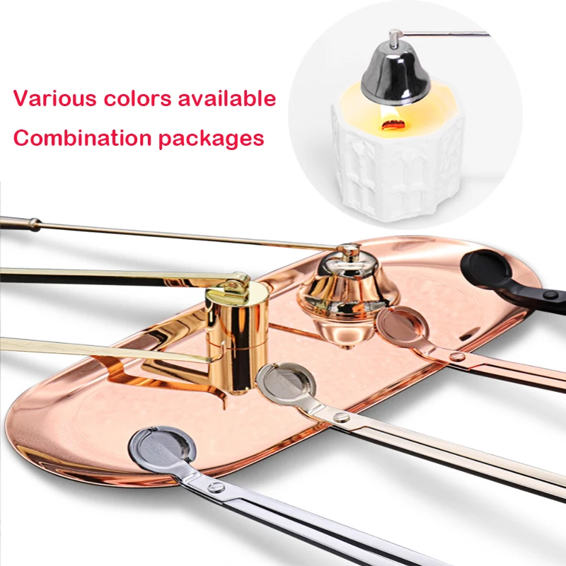 

1 Set Candle Suppressor One-piece Tool Domestic Aromatherapy Candle Scissors Candle Suppressor Hook Tray Candle Tool Clippers