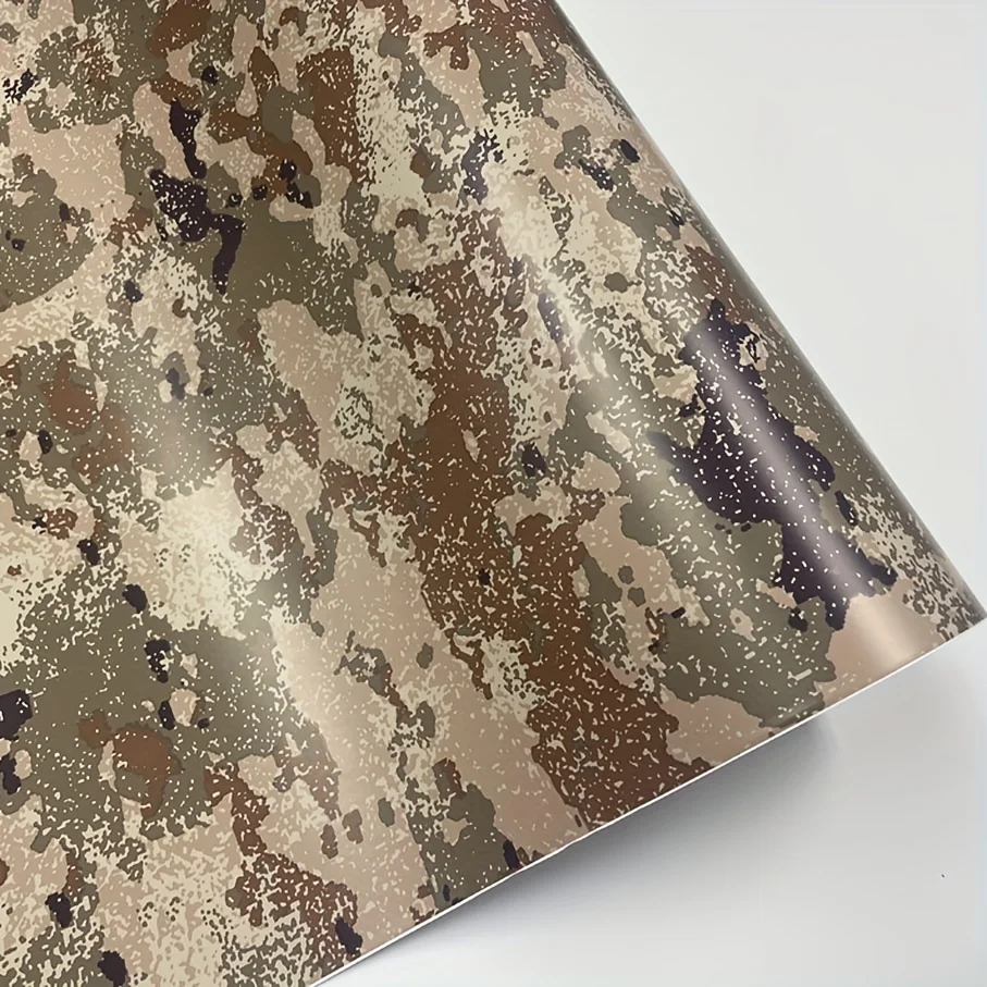 Premium Neues Design Sternenhimmel Gelb Camouflage Vinyl Car Wrap Aufkleber Motorrad Aufkleber Wrap Camo Film Vinyl Car Wrap Film