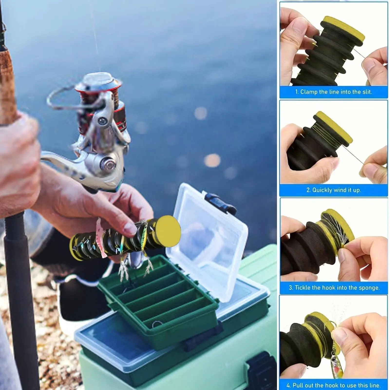 

Fishing Wire Storage 3 Pieces Fishing Wire Spooler Fish Supplies for Lake Carp Shore Beach River Bass Dock Saltwater Bank
