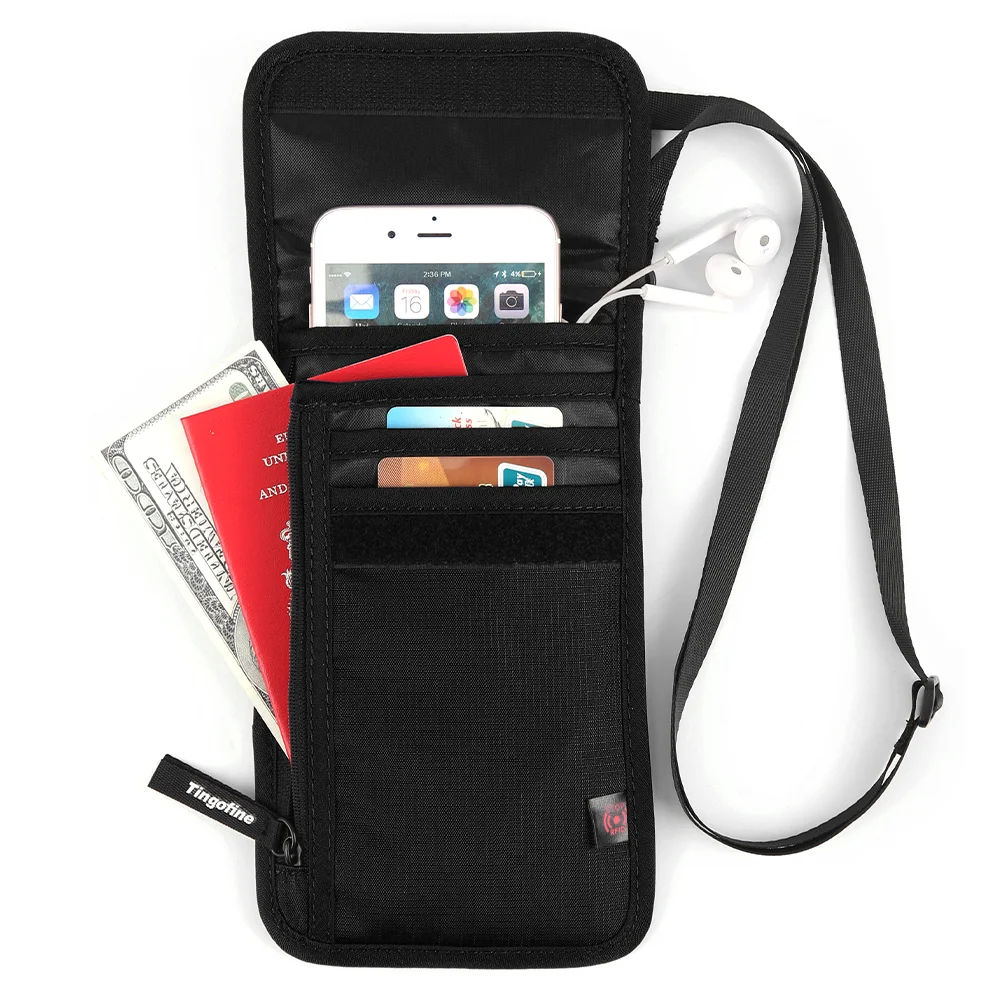 Waterproof Document Bag To Prevent Theft Of Bank Card, Lightweight Passport Package, Travel Mobile Phone Package, Headphone Pack