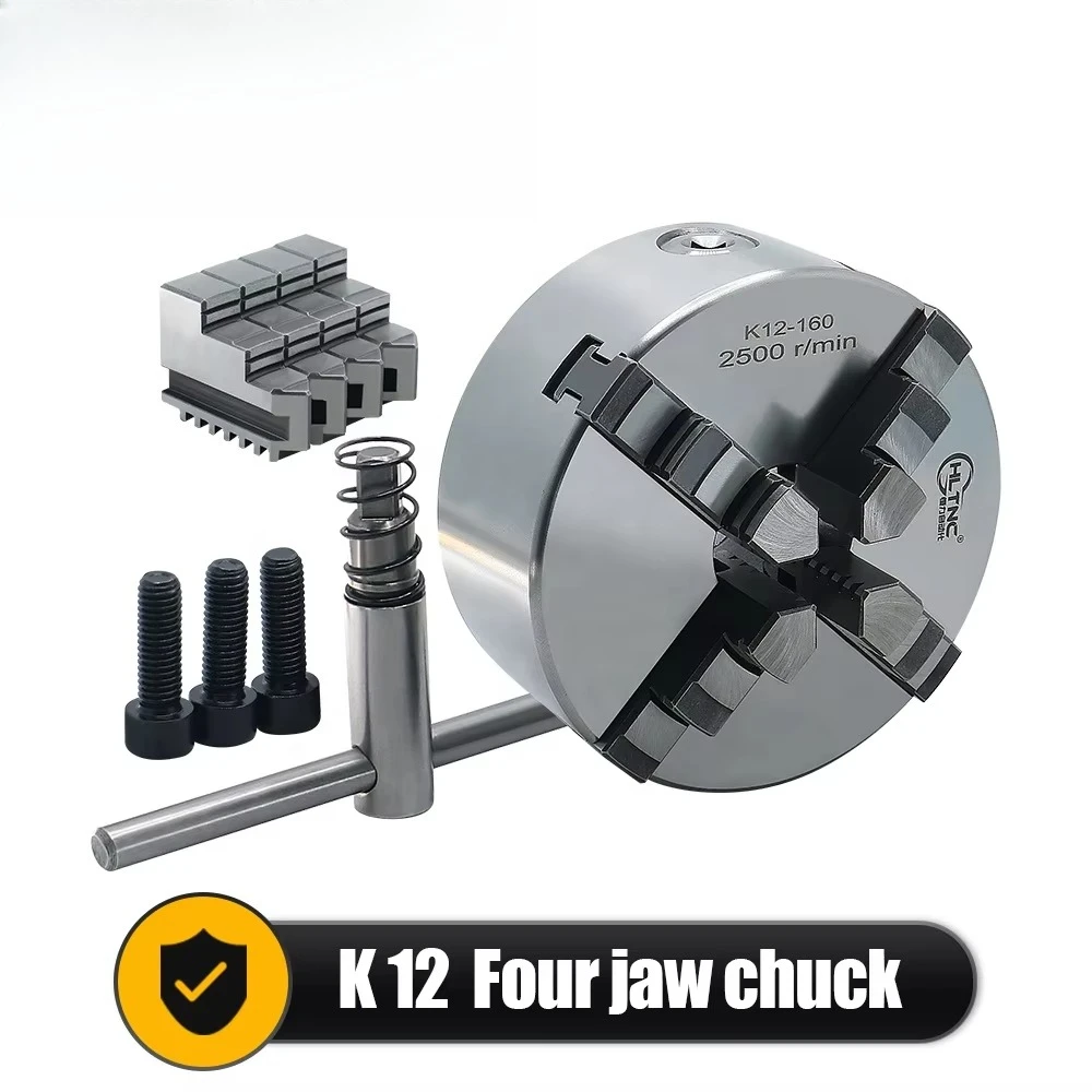 Custom-made center chuck, 3,000 RPM, 100 Nm, 4-jaw chuck, woodworking chuck