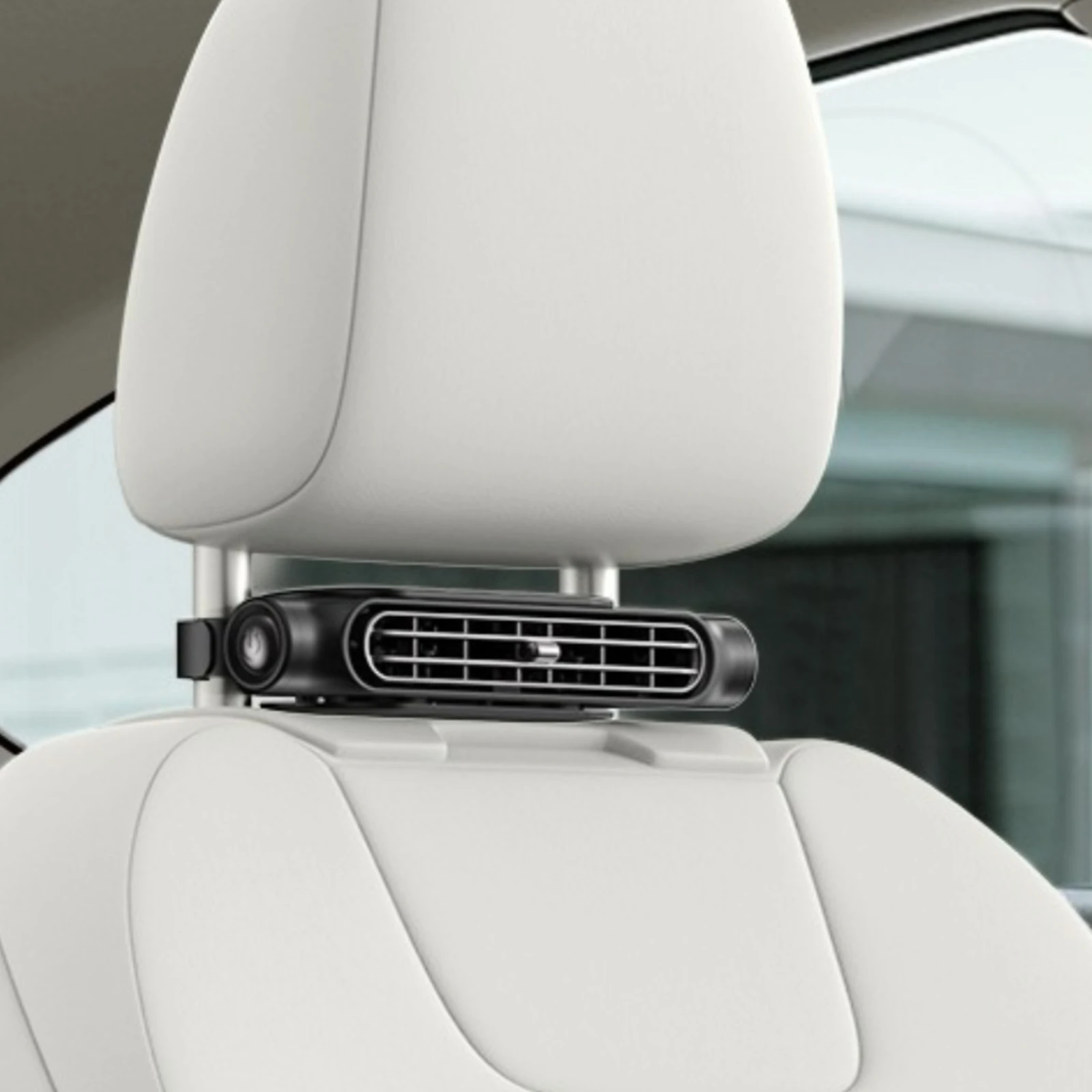 Car Seat Fan Compact Vehicle Accessory Air Cooler Perforated