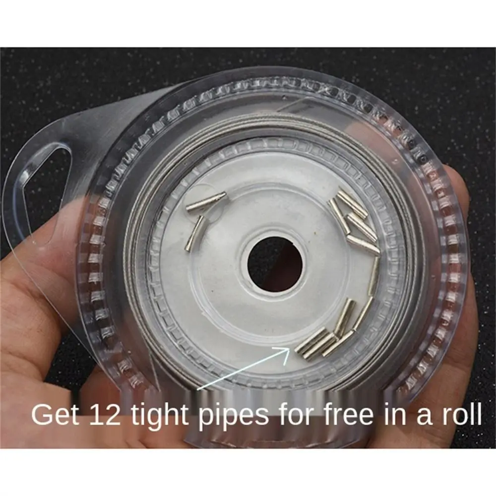 

Стальная проволока для ловли карпа, 10 м, плетеная износостойкая растягивающаяся леска, устойчивая к укусам леска, устойчивая к укусам леска, проволочная леска