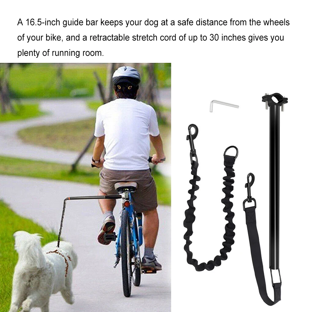 

Dog Bicycle Traction Belt Ropes Handheld Leash Walk Keeper Collar