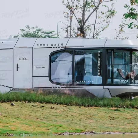 Dream Series Silent Off-Grid Capsule Unit With Solar Storage For Park Workshop Warehouse Mall
