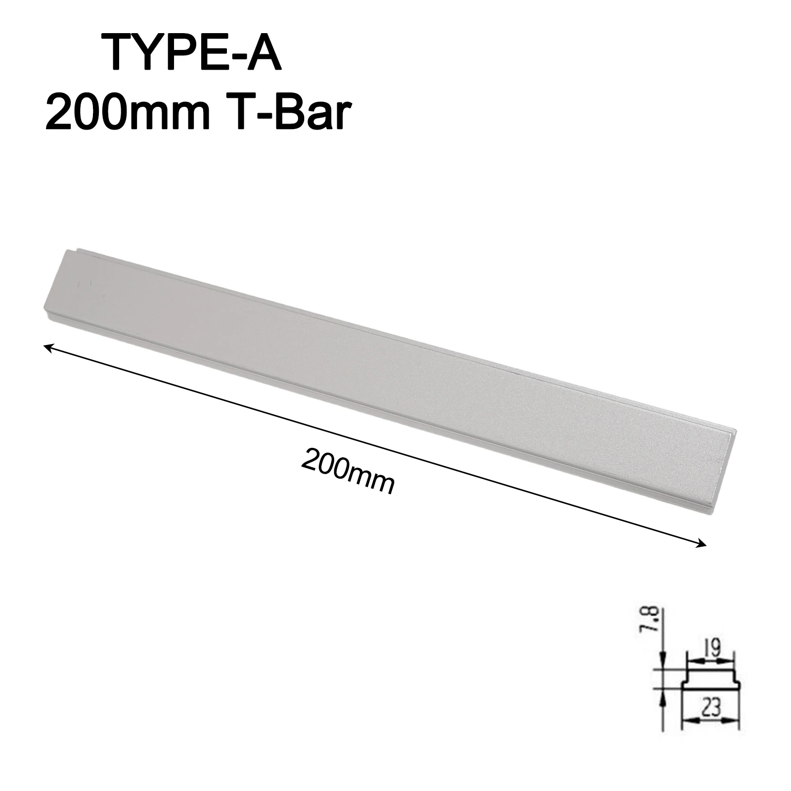 2Pack Aluminum TBar TTrack Slider 100/450mm for Woodworking Tables Miter Saws and Milling Tables For DIY Compatible