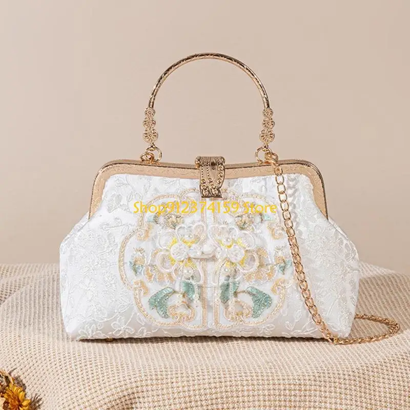 

G5AE женские вечерние сумки в китайском стиле Cheongsam в стиле ретро, ​​кошелек через плечо, портативный на плечо