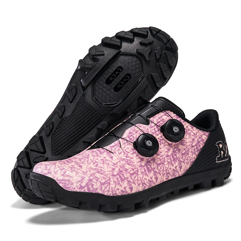 

MTB cycling shoe Flat pedal bicycle shoes clit Man cleat shoes bicycle Mountain Bike Shoe Racing Lock Footwear Cycling sneaker