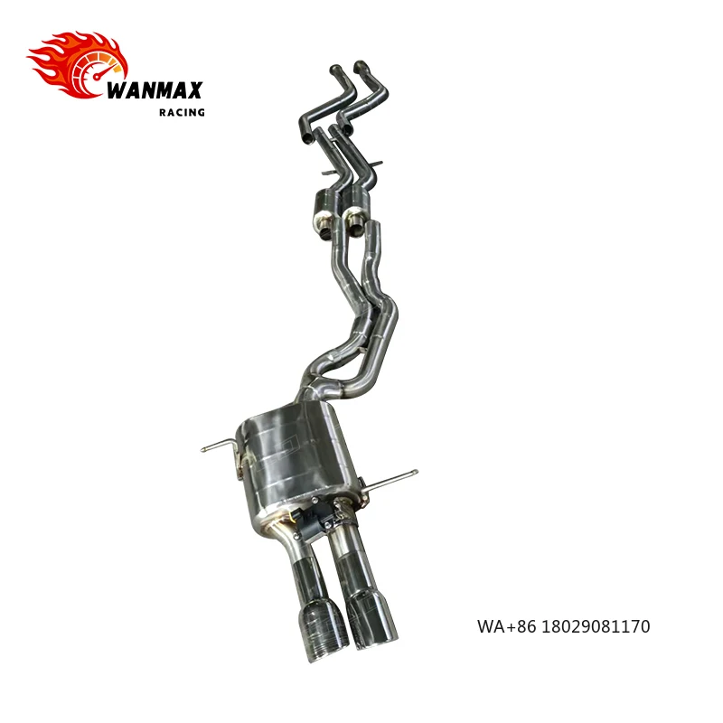 

High Performance 304 Stainless Steel Catback Valved Muffler Exhaust System for 330Ci E46 3.0L 2001