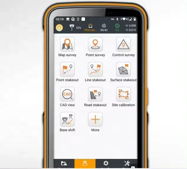 Landstar8 Android APP 8.1 Version Software for RTK GNSS Surveying Chinese English Russian Spanish Other national languages
