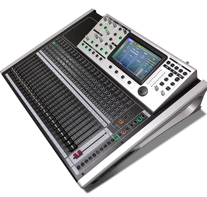 SPE USB Audio Mixer Professional 24 Channel Effect New Design Digital Mixer Console Built In Sound Card Touch Screen