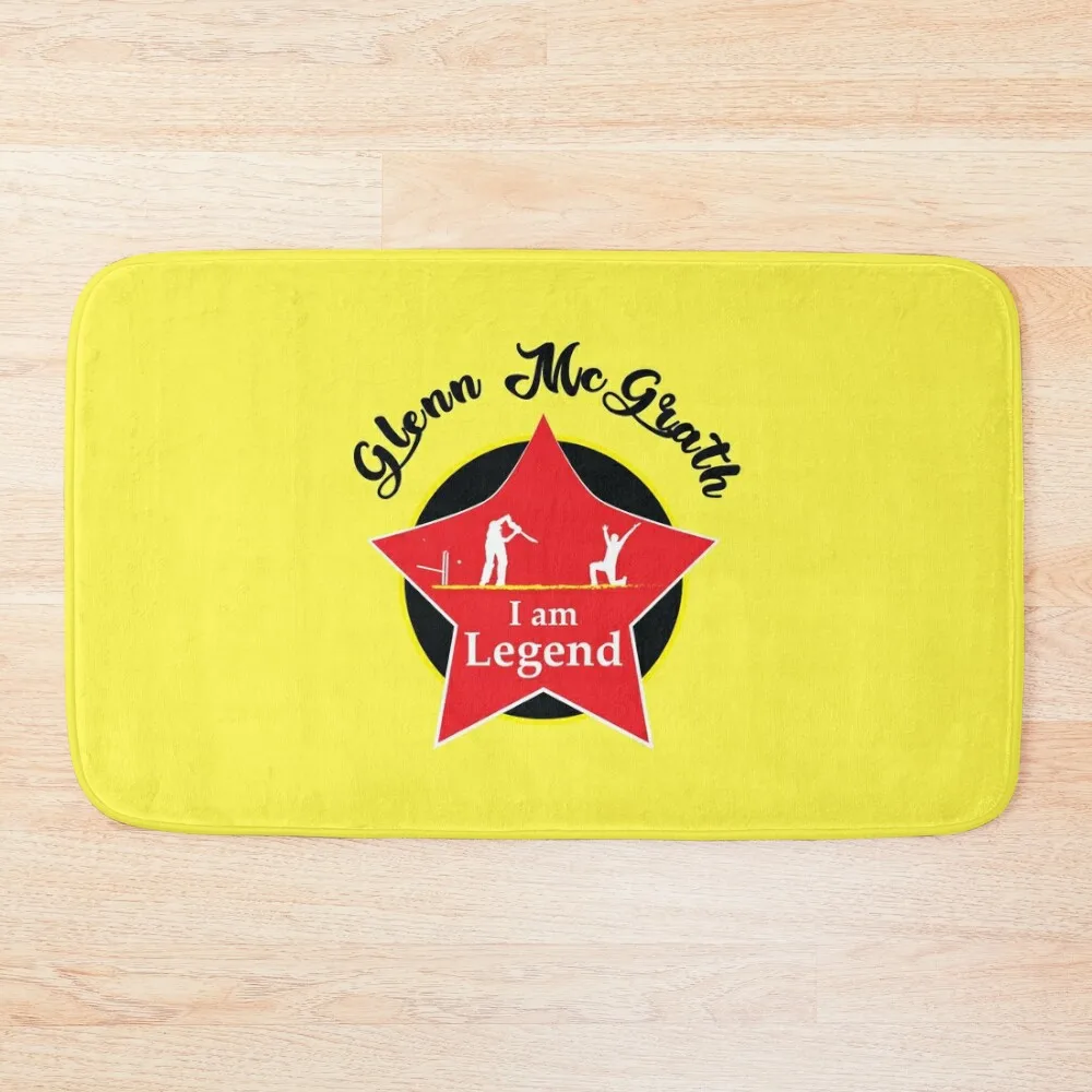 

Glenn McGrath - I am Legend T-shirt Bath Mat For Toilet Carpet For Bathroom Bathroom Kit Mat