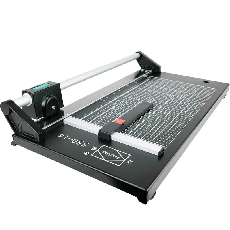 14 Inch Rolling Paper Cutter Paper Trimmer Paper Cutting Machine Rolling Cutter A3 Size Paper Cutter Iron Plate