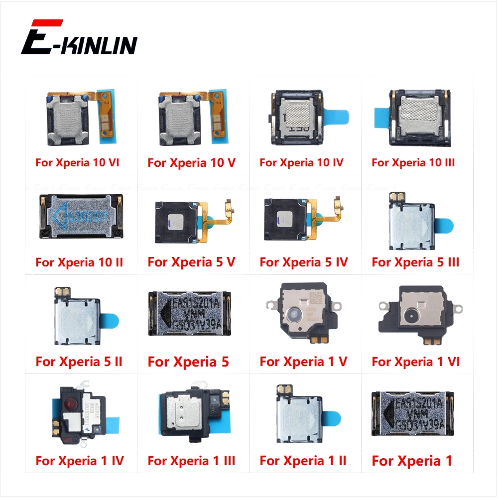 Top Front Earpiece Ear piece Sound Receiver Speaker Flex Cable For Sony Xperia 1 5 10 II III Lite IV V VI Repair Parts