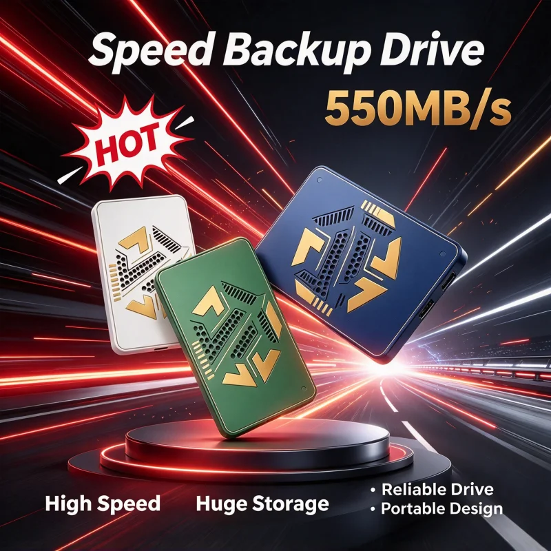 Fast Transfer External SSD 1TB 2TB Portable Mobile Solid State Drive USB 3.1 Type-C Hard Disk for Laptop Mac Notebook Desktop