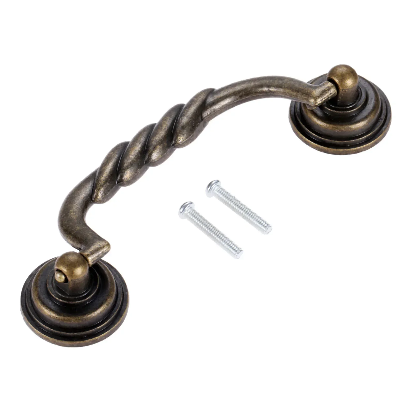 سبائك الزنك العتيقة البرونزية خزانة تسحب مقبض درج مطبخ باب خزانة ملابس مقبض صندوق مجوهرات المقابض 138*50 مللي متر الأثاث الأجهزة #6