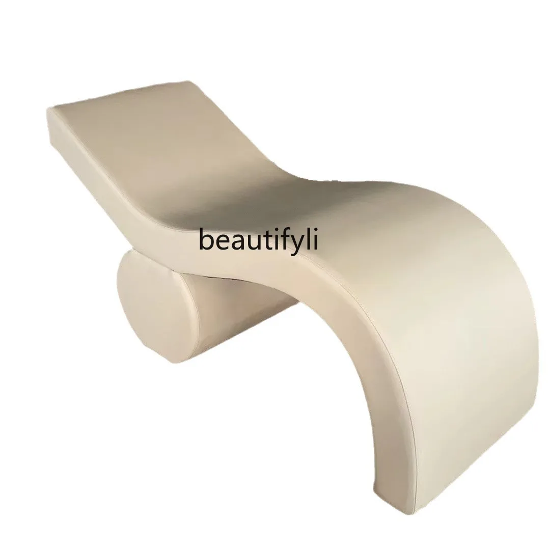 Beauty Salon Medical Massage Physiotherapy Bed Facial  Micro Plastic Bed Curved S-Shaped Eyelash Bed