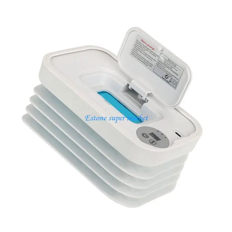 090B مناديل مبللة للأطفال قابلة للطي مع نظام تسخين قابل للتعديل للتحكم في درجة الحرارة محمول للعناية بالرضع وتوفير المساحة #3