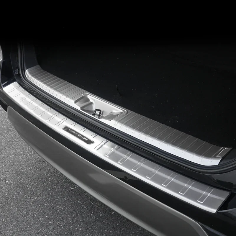 Fit For Toyota Highlander Kluger XU70 2022 2023 2024   Stainless Steel Rear Bumper Door Sill Protector Scuff Plate