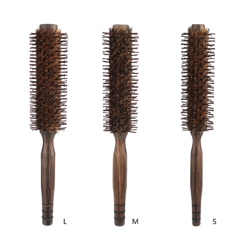 

Boar and Nylon Bristles Soft Bristle Hairbrush for Easy Styling Blow Drying C1FF