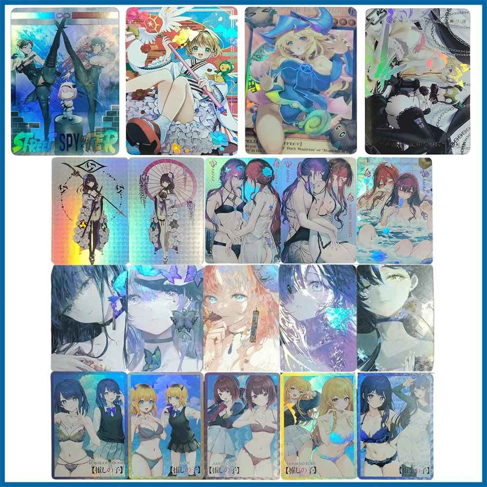 

Anime Goddess Story DIY ACG Raiden Shogun Yae Miko Fischl Nahida Boys Game Toys Collectible Cards Christmas Birthday Gifts