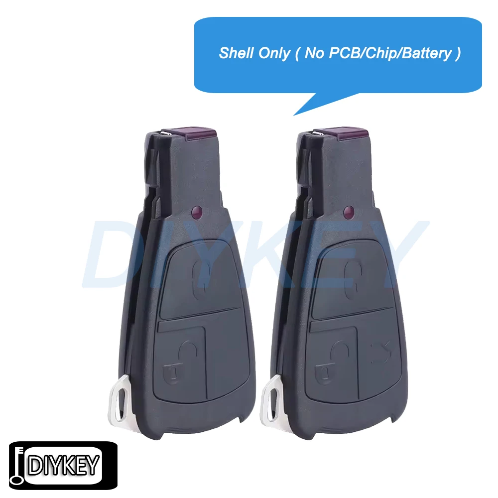 

Чехол с 2/3 кнопками, чехол для дистанционного ключа автомобиля + лезвие для ключа для Mercedes Benz C E S Class C180 1998-2004 W202 ML320 IYZ 3302