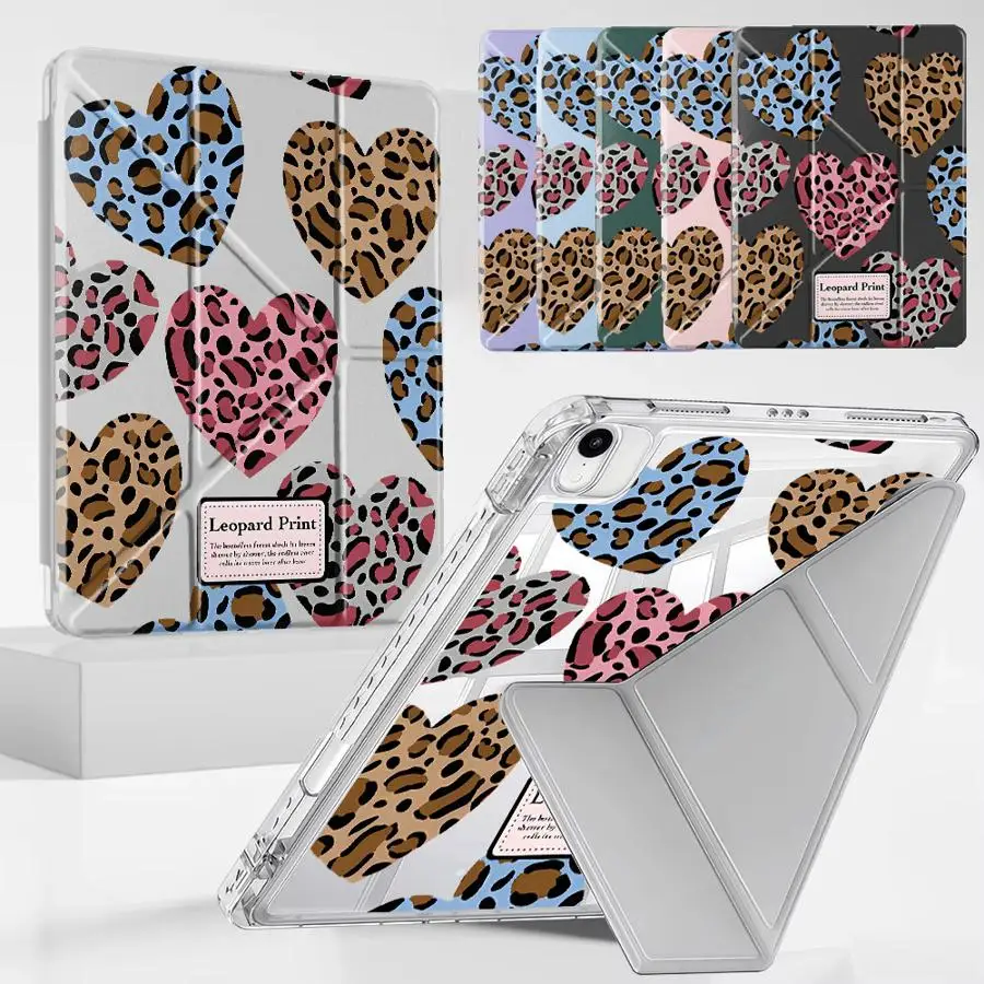 Tablet Case For iPad Air 4 5 M3 M2 M4 11inch Pro 2025 Pro 11th 10th 9th 8th 7th 12.9inch Mini 6 7 Holder Cover Y-Fold Fashion