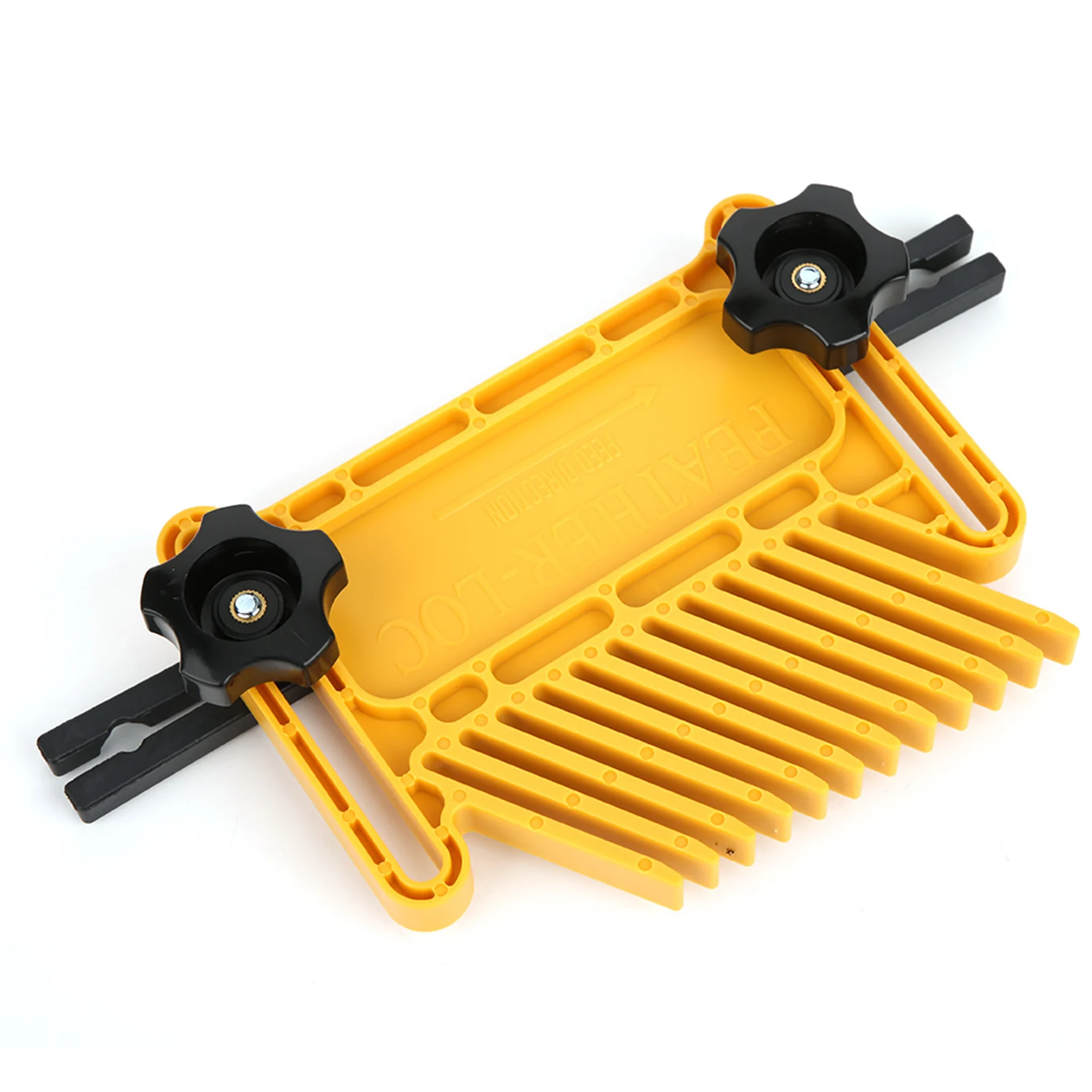 2Pcs Woodworking Feather Board Set Router Tables Saws Yellow Carpentry Aid Hand Tool Kit