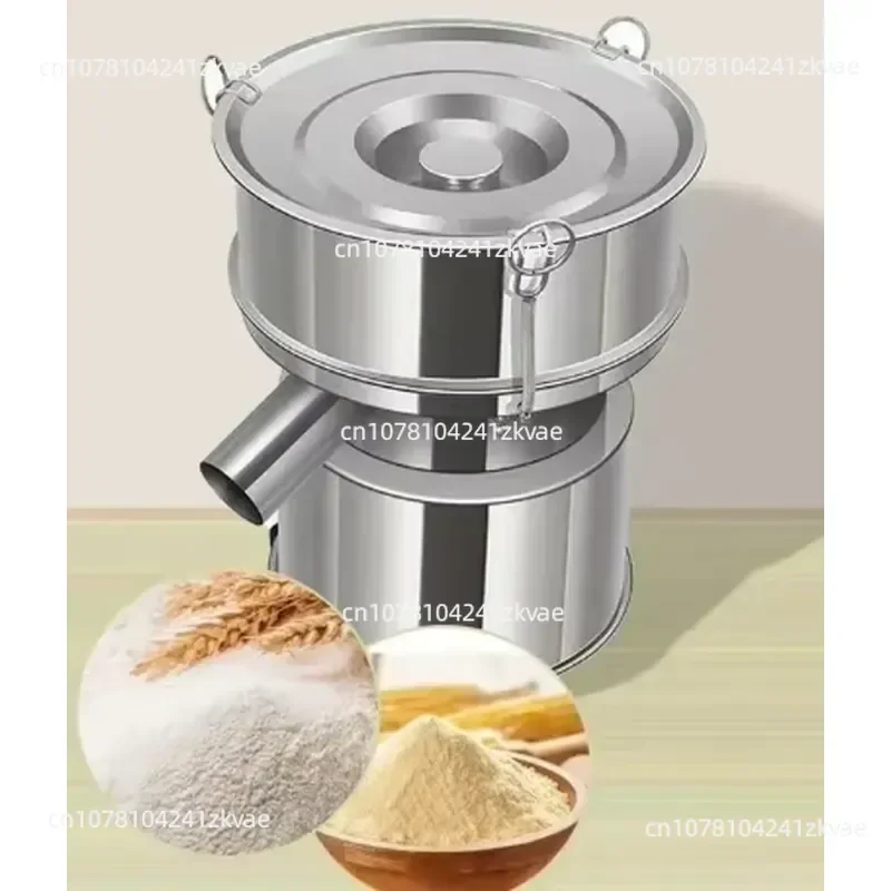 Stainless Steel High-Vibration Food Powder Sifter Electric Screening Machine for Flour Coffee Powder Spices and Dry