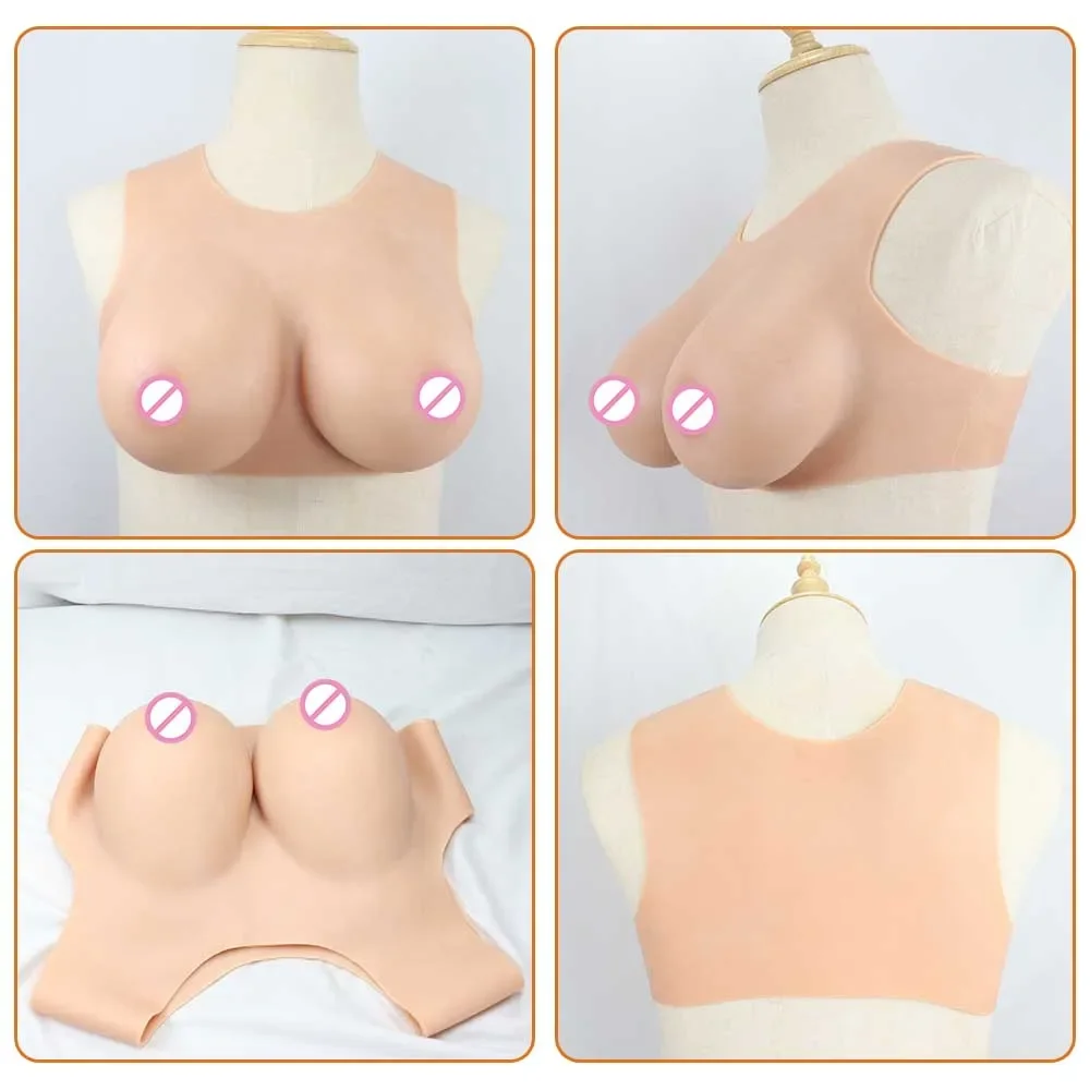 Silicone Breast Forms for Crossdressers Breastplate Crossdresser Sissy Silicone Fake boobs Transgender Cosplay Drag Queen