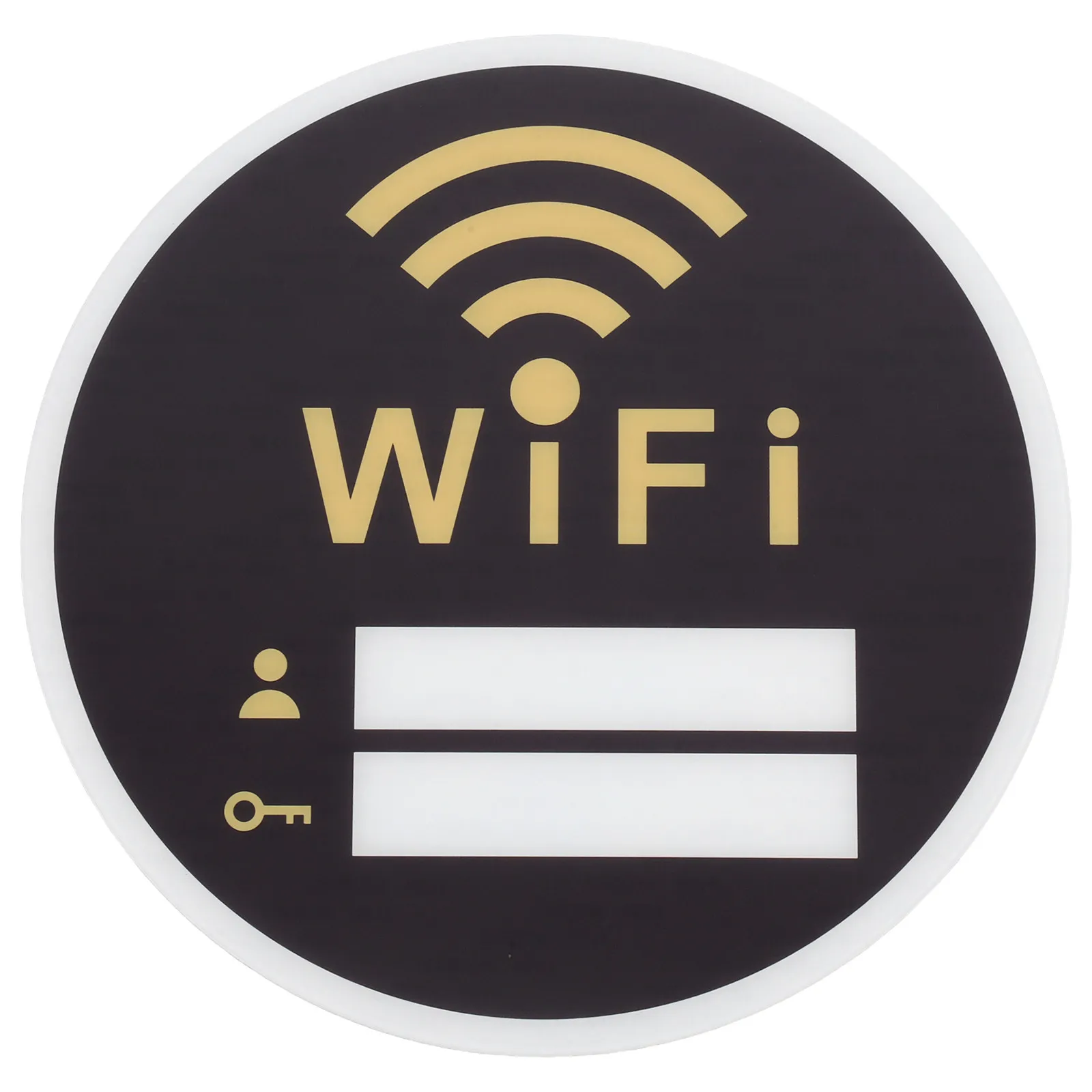 20X20Cm Acrylic Wifi Sign Wall Sticker Durable Reminder Home Hotel Public Restroom Decorative Indicator Practical Gift Easy