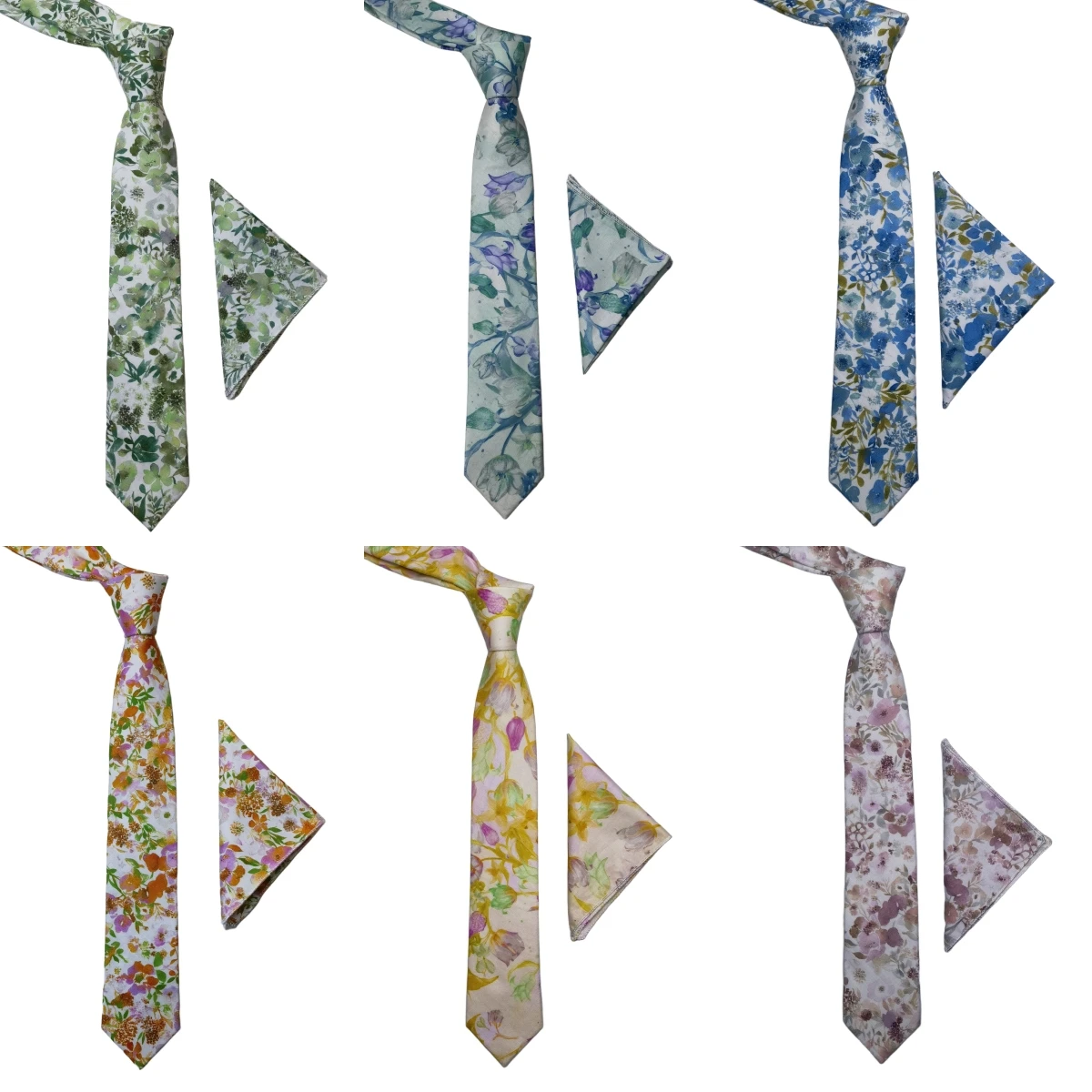 가을 겨울 신상 넥타이 포켓 스퀘어 세트 고품질 면 6cm 스키니 타이 남성용 넥타이 젊은층 업무 회의용