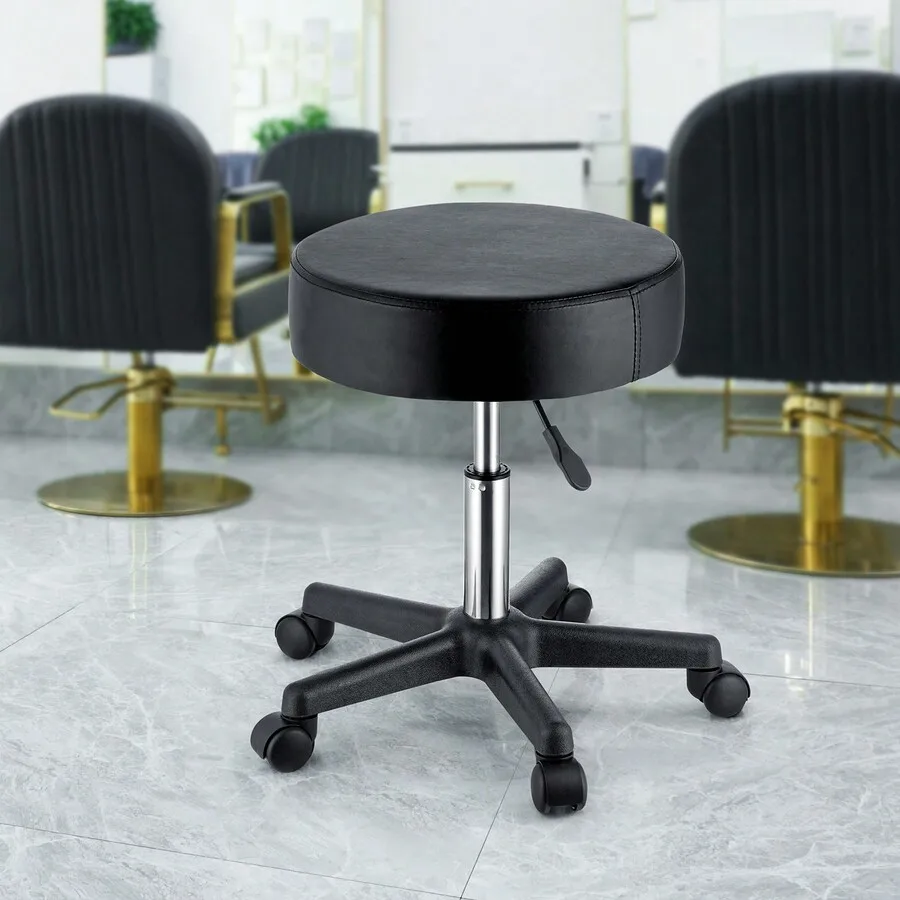 Rolling Stool Or Stool Or Dentist Chair With Wheels 400 Lbs Weight Capacity Adjustable Height Stool With 360 Degree Swivel Armre