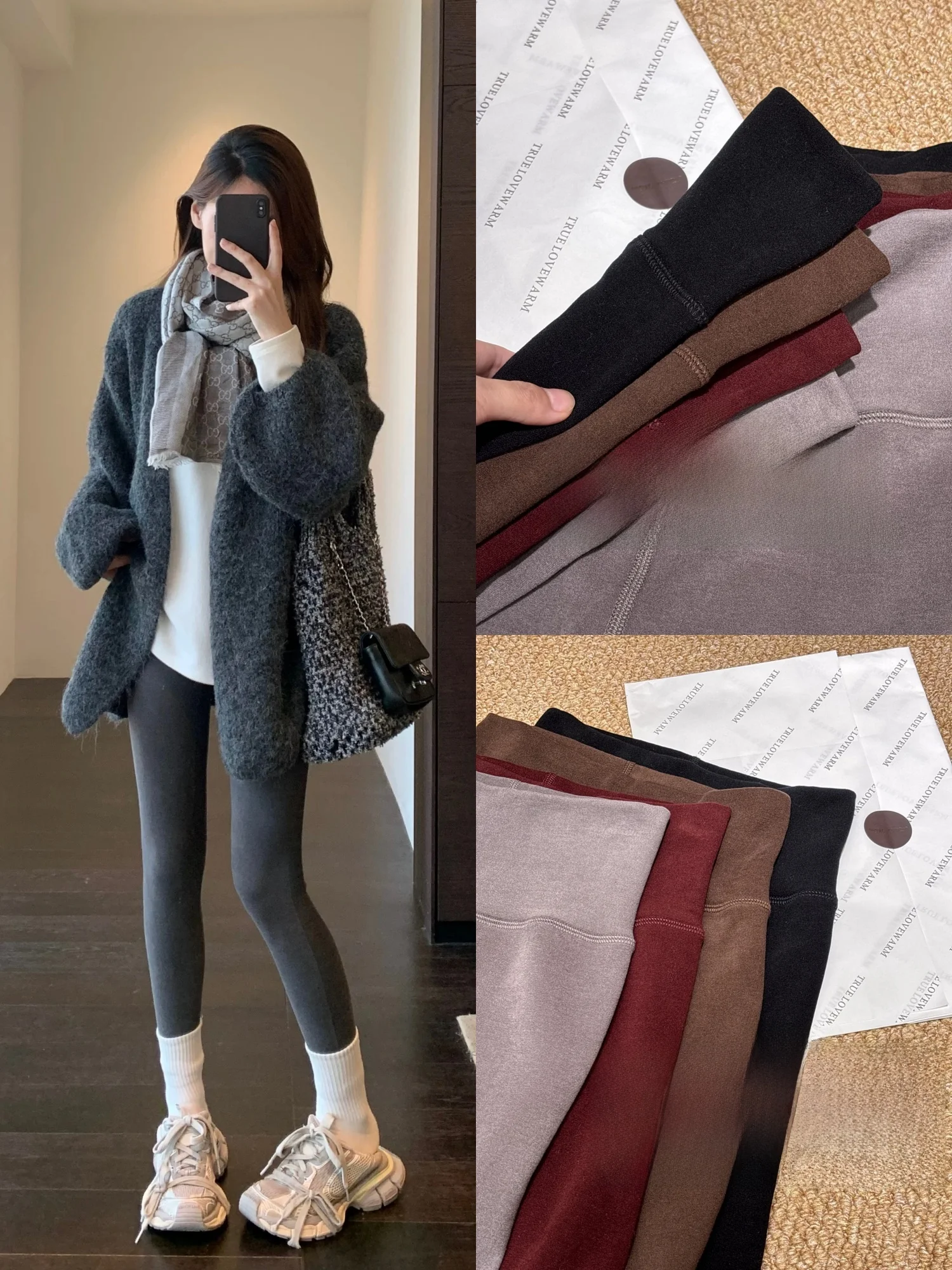 

Женские утепленные леггинсы для йоги с высокой талией, осенне-зимняя модная термоактивная одежда, утягивающие тайтсы Viy's Seeto