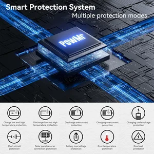 Powmr 6.2KW 4.2KW Hybrid Solar Inverter on Pure 24V 48V 230V 230V Wave inverter with MPPT 120A Solar Charger 7 Main Sales Hybrid Inverter - №1