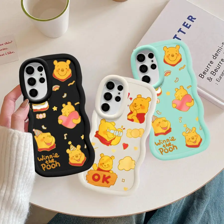 Disney Cartoon Cute Pooh Phone Case for Xiaomi Redmi 12 12C 13C 5G 13 4G A1 A2 Plus 8 9T 10 Poco X3 NFC X3 Pro X5 Bumper Cover