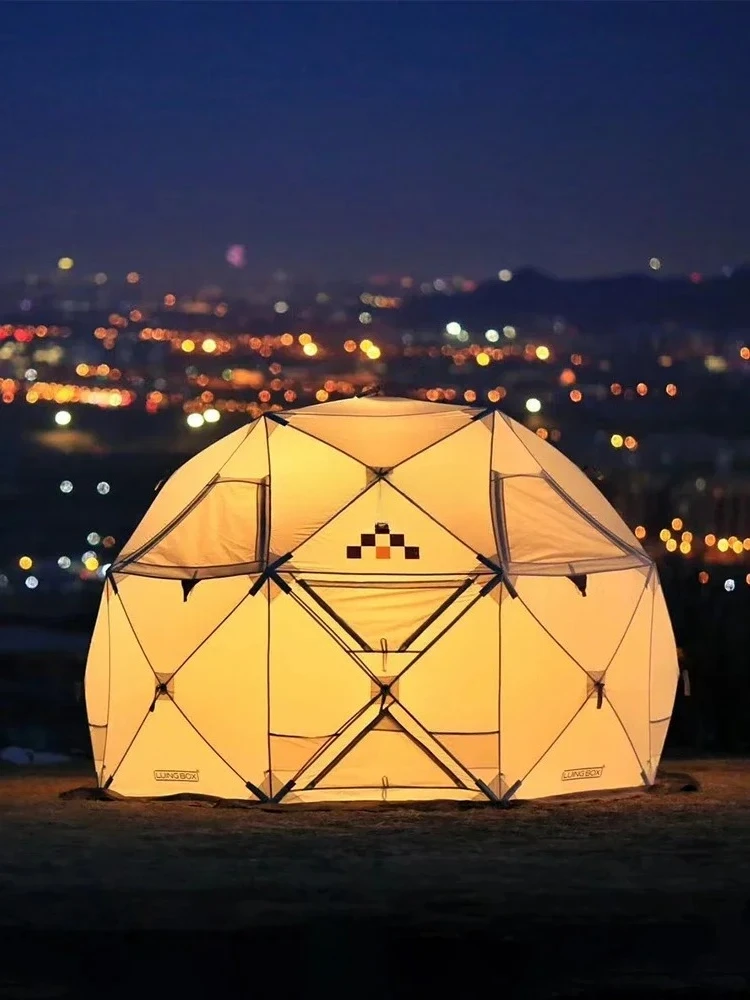

Ball tent outdoor dome overnight camping thickened waterproof awning picnic