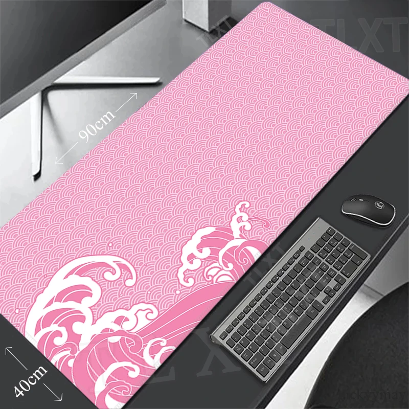 Gaming Mousepads Minimalist Mousepad Great Wave Large Mouse Mat Computer Desk Pads Non-Slip Rubber Mouse Pad Big Keyboard Mats