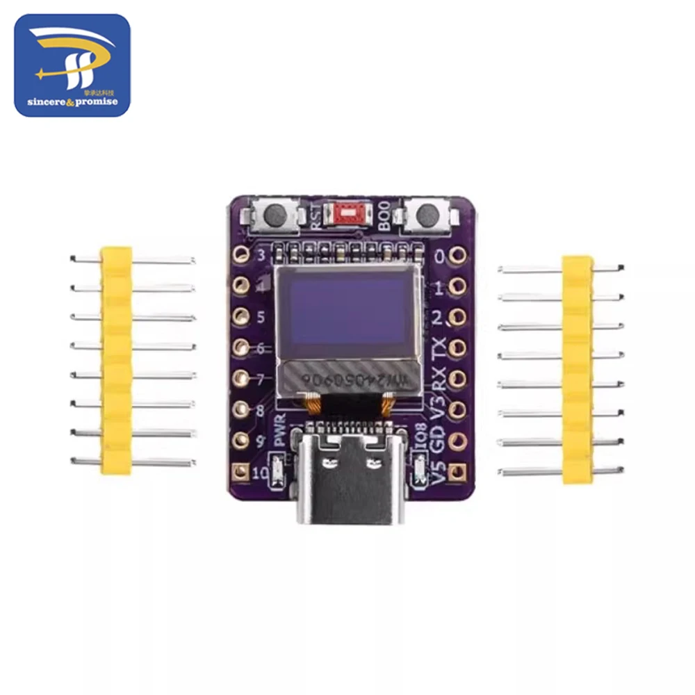 Placa de desarrollo ESP32 C3 / RP2040 Raspberry Pi Pico, con LCD de 0,42 pulgadas, risc-v, WiFi, Bluetooth, para Arduino microprython