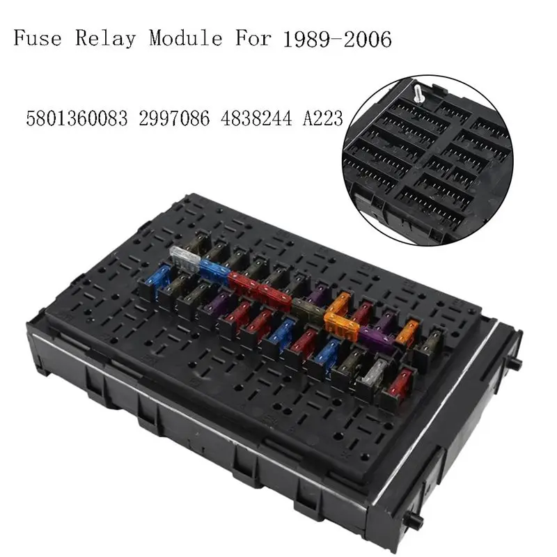 【FLASH DEAL】For Iveco Daily 1989- 2006 2997086 4838244 A223 Fuse Box Unit Replacement Module 5801360083 Fuse Relay