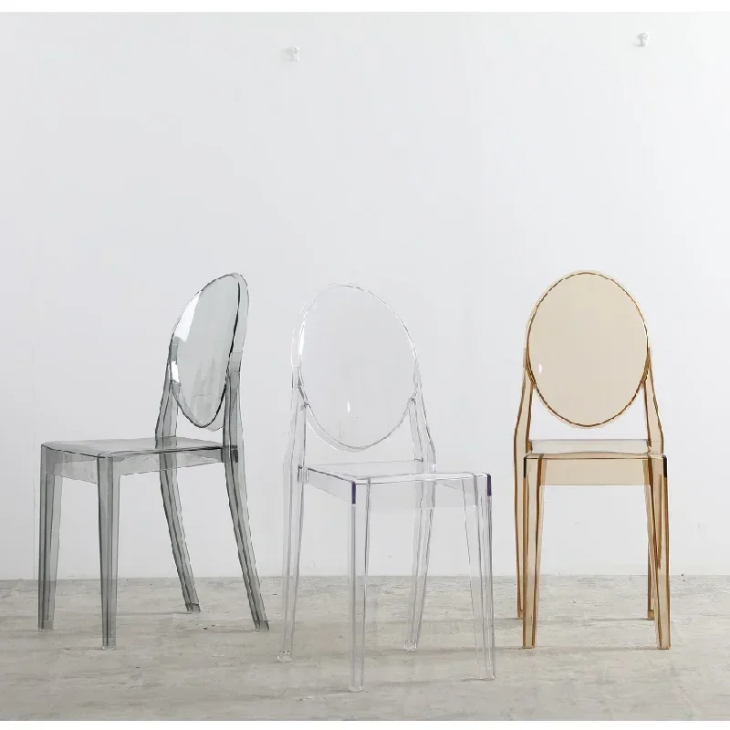 Modern Kitchen Plastic Dining Chair Nordic Restaurant Minimalist Acrylic Clear Dining Chair cadeira de jantar house furnitures