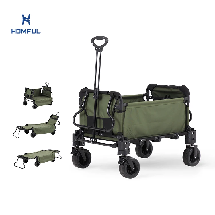 

HOMFUL оптовая продажа складной сверхмощный транспортный инструмент тележки ручной багги тележка для покупок три формы многоцелевой походный вагон