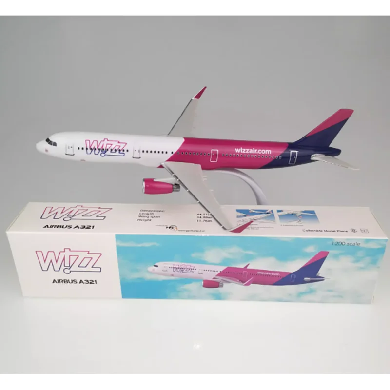 1/200 Scale WIZZ AIR A321 TUI B737MAX Aircraft Model Toy with Base