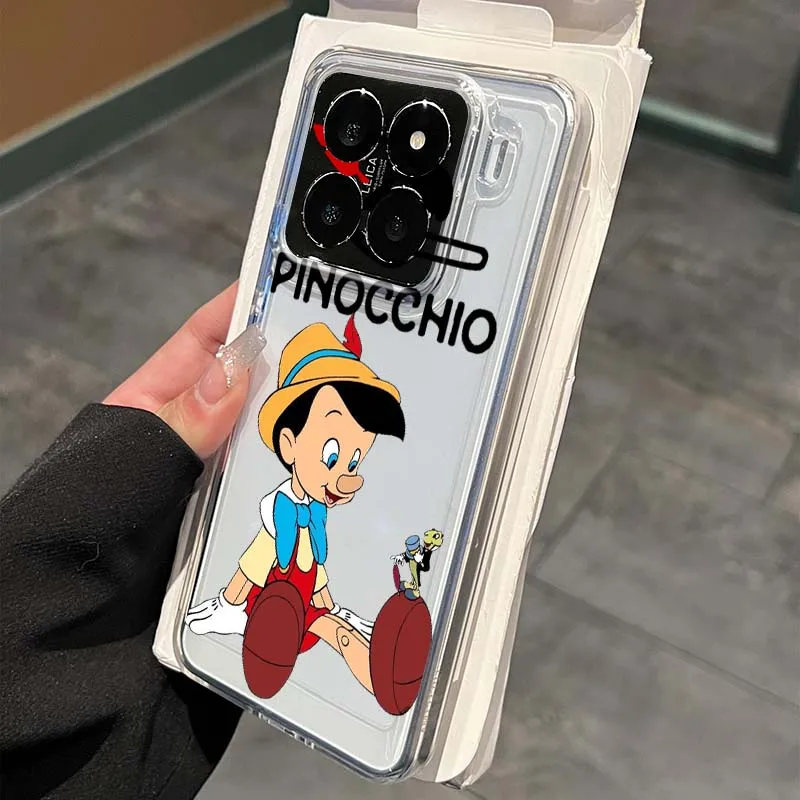 

Disney Pinocchio Adventure Phone Case For Xiaomi 17 15 14 13 12 12S 12X 12T 11 11T Pro max Lite ultra TPU Transparent