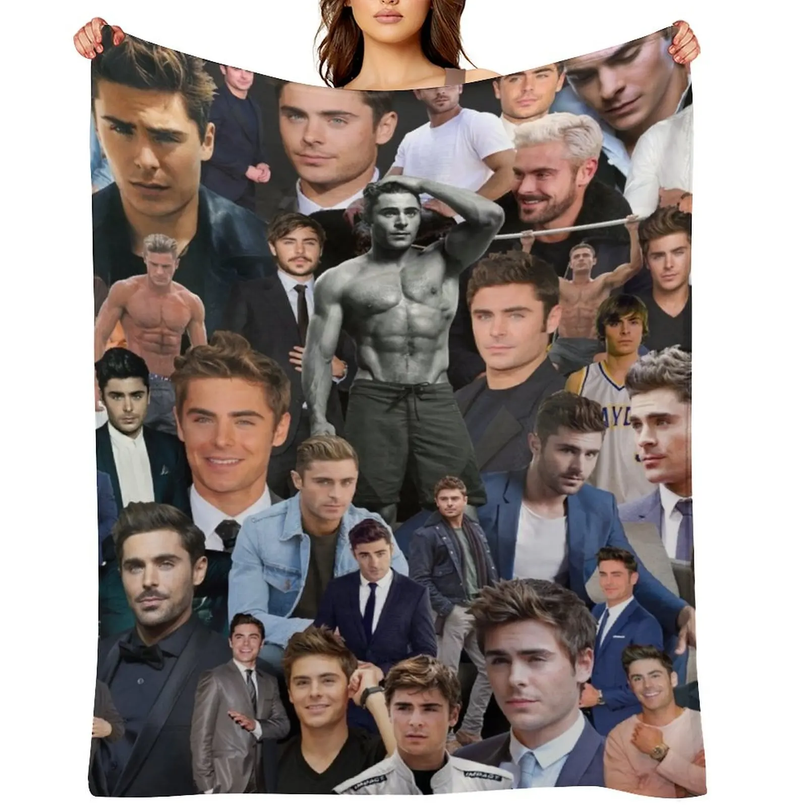Zac Efron Throw Blanket Blankets For Sofas decorative Bed Fashionable For Decorative Sofa Bed warm for winter Blankets