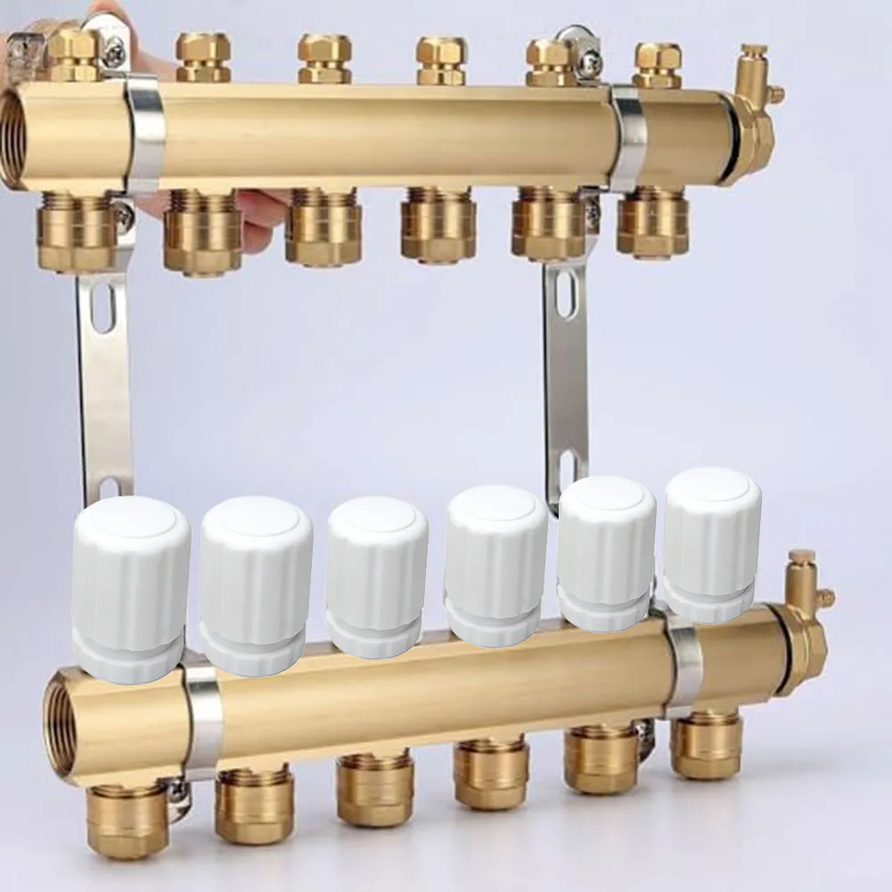 8pcs 20pcs Spring Valve Core Handwheel for Underfloor Heating ABS Material M30x1.5 Thread Size Lightweight 18g per Unit