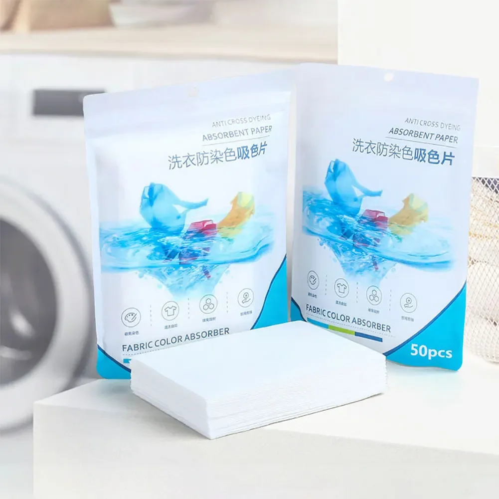 Laundry Tablets Anti-staining Dyeing Household Washing Machine Laundry Bubble Paper Color Catcher Clothes Color-absorbing Tablet