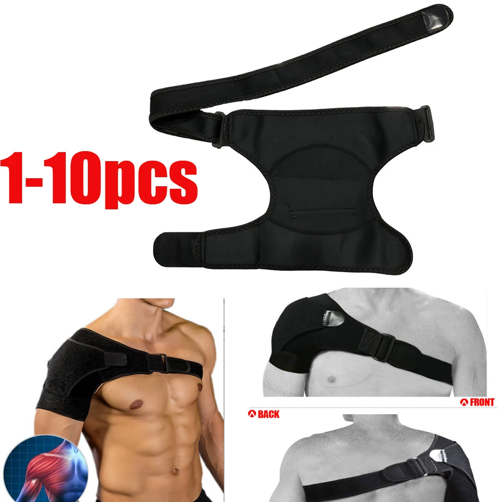 

1-10pcs Adjustable Shoulder Brace with Pressure Pad for Left And Right Shoulder Support And Protection