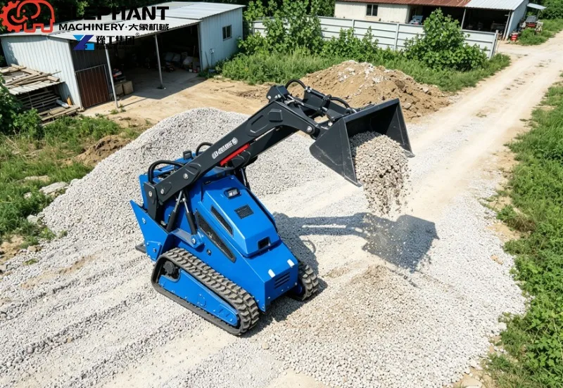 25Hp Mini Tracked Skid Steer Loader Euro V EPA CE Certified Diesel Engine Farm Construction Equipment